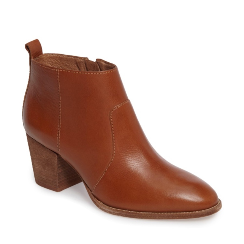 Madewell tan ankle booties